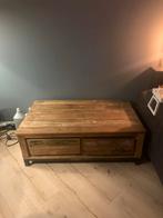 Houten Salontafel, Huis en Inrichting, Tafels | Salontafels, Ophalen, Gebruikt, 100 tot 150 cm, Eikenhout