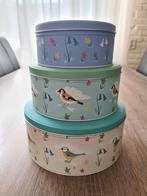 3 bewaar blikken / voorraad blikken vogels, Ophalen of Verzenden, Zo goed als nieuw, Overige