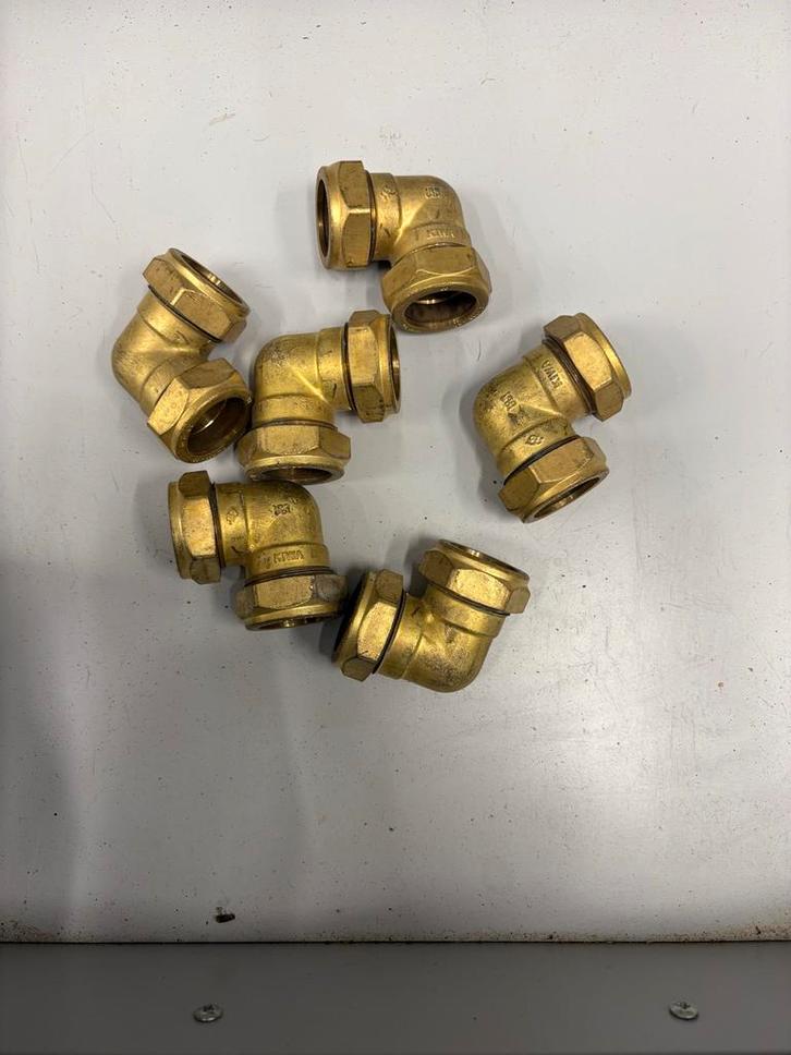 6x Knelkoppeling Rond 28mm - Compleet, Doe-het-zelf en Verbouw, Compressors, Nieuw, 10 bar of meer, Minder dan 25 liter, Minder dan 200 liter/min