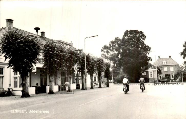 Elspeet- Uddellerweg, Verzamelen, Ansichtkaarten | Nederland, Gelopen, Gelderland, Voor 1920, Ophalen of Verzenden