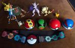 Pokémon Figuren Ash&Pikachu en 4 Clip&Go Pokéballs met riem., Ophalen of Verzenden, Gebruikt