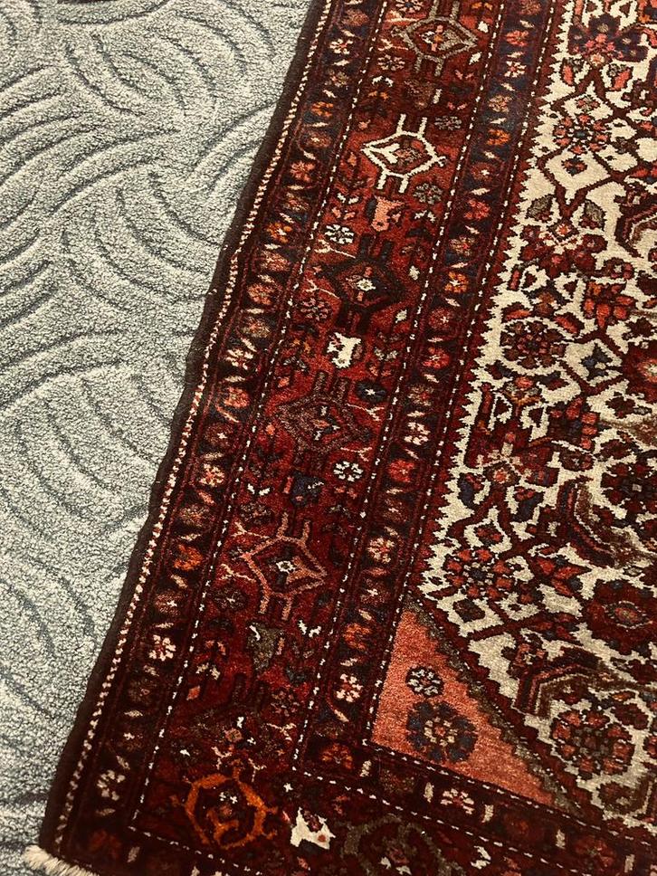 Mooi antiek perzisch iran tapijt 140x110, Antiek en Kunst, Antiek | Kleden en Textiel, Ophalen