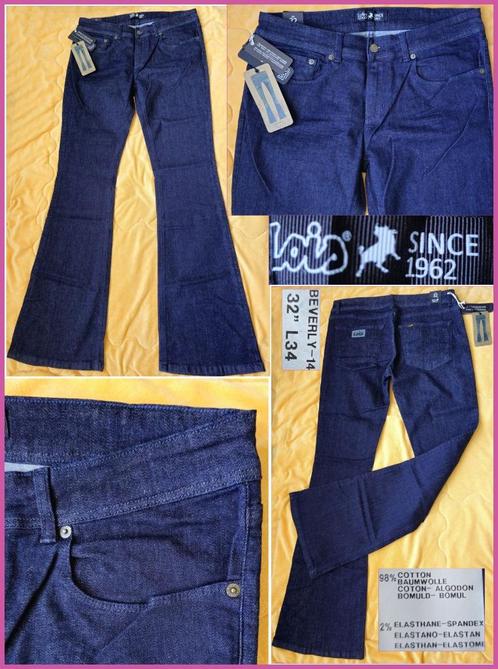 LOIS donkerblauwe flared broek maat 32_34 nieuw/kaartjes, Kleding | Dames, Spijkerbroeken en Jeans, Nieuw, W30 - W32 (confectie 38/40)