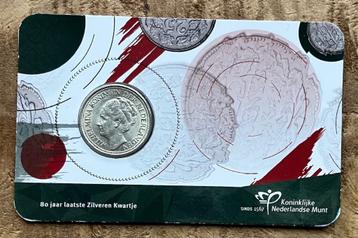 coincard Koninklijke Nederlandse Munt 25 cent 1941 beschikbaar voor biedingen