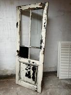 Gratis! (Opknap) deur met glas, Gebruikt, Minder dan 80 cm, Binnendeur, Ophalen of Verzenden