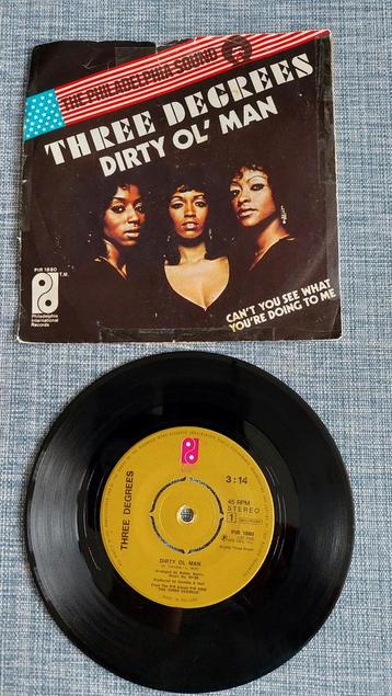 Single The Three Degrees - Dirty Ol' Man  top40hit 1980 beschikbaar voor biedingen
