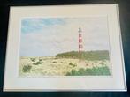zeefdruk vuurtoren Ameland  (Frans Room nr 35/125), Antiek en Kunst, Kunst | Litho's en Zeefdrukken, Ophalen of Verzenden