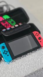 NINTENDO SWITCH (ROOD/BLAUW/GROEN/ROZE), Met games, Ophalen of Verzenden, Zo goed als nieuw, Switch Original