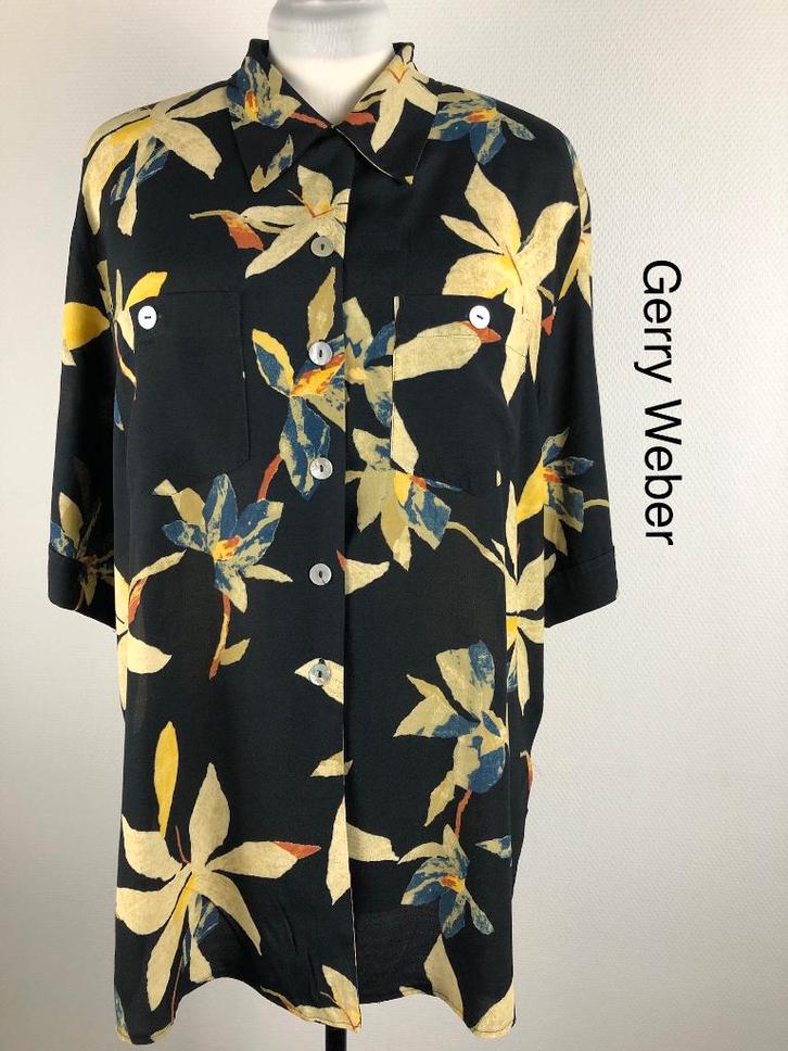 Gerry Weber Blouse  (mt: 46) HL/7931, Kleding | Dames, Blouses en Tunieken, Zo goed als nieuw, Maat 46/48 (XL) of groter, Blauw