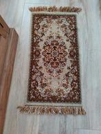 Vintage vloerkleed met bruin patroon, Gebruikt, 100 tot 150 cm, Vintage, Rechthoekig