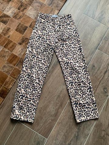 LOAVIES leopard print jeans maat xa beschikbaar voor biedingen