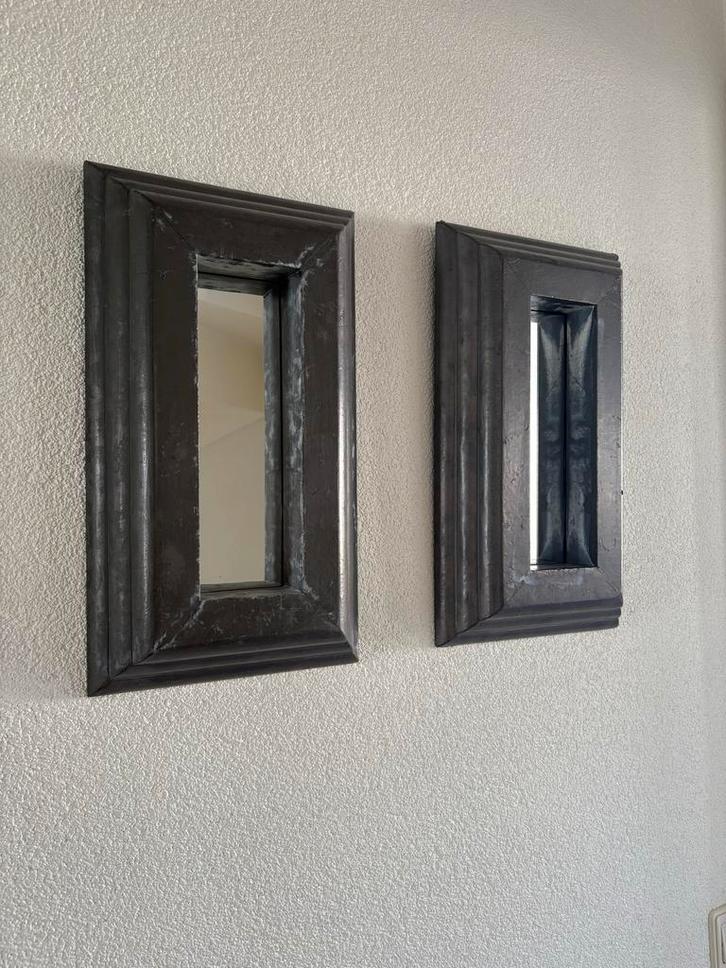 PTMD Spiegeltjes - Set van 2, Huis en Inrichting, Woonaccessoires | Spiegels, Zo goed als nieuw, Minder dan 50 cm, Minder dan 100 cm