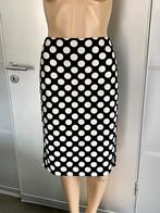 J440 Claudia Strater maat 36=S rok wit/zwart/zilver, Kleding | Dames, Rokken, Zwart, Ophalen of Verzenden, Zo goed als nieuw, Knielengte