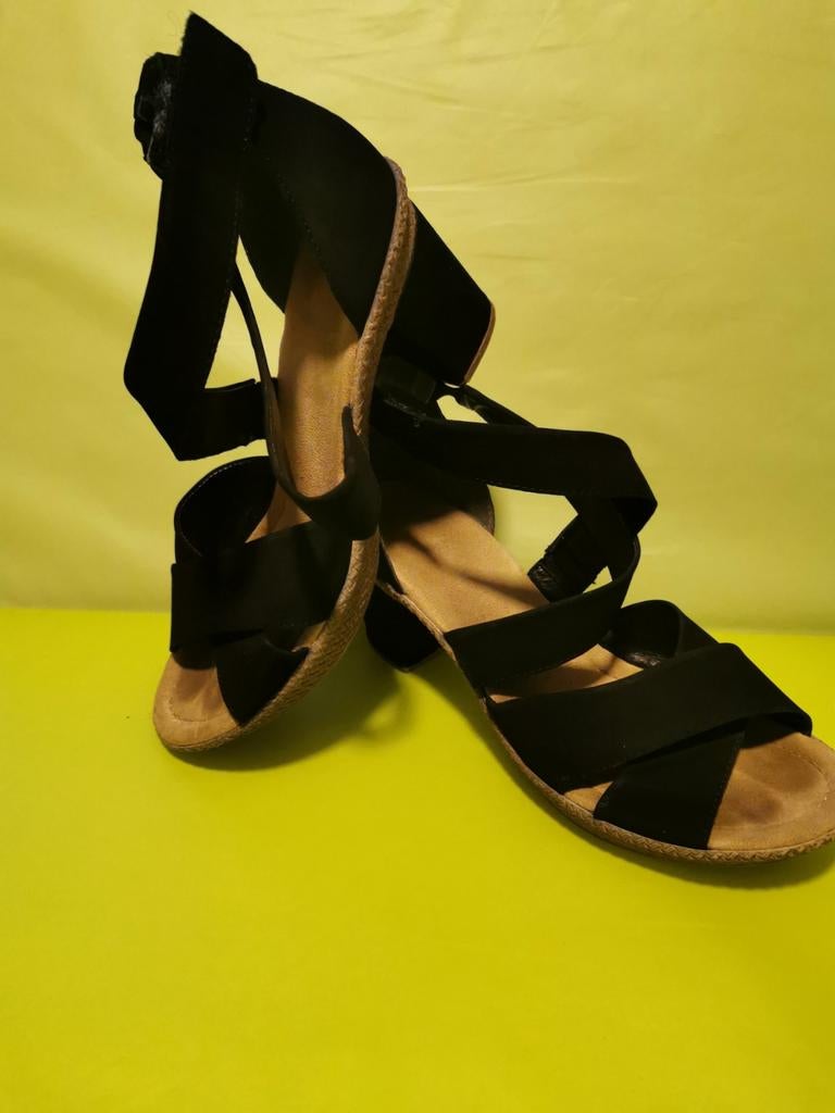 Rieker sandalen, Kleding | Dames, Schoenen, Ophalen of Verzenden, Zo goed als nieuw, Zwart, Sandalen of Muiltjes