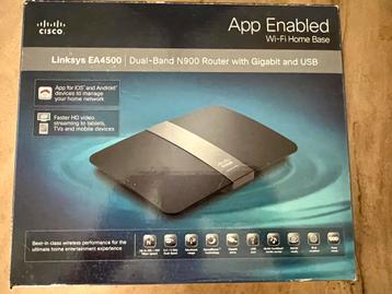 Linksys EA4500 Dual-Band Router N90 with giganit and USB beschikbaar voor biedingen