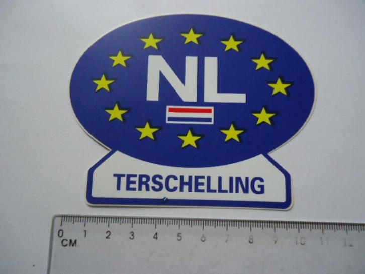 sticker oud TERSCHELLING wadden eiland NL Nederland auto, Verzamelen, Stickers, Zo goed als nieuw, Bedrijf of Vereniging, Verzenden