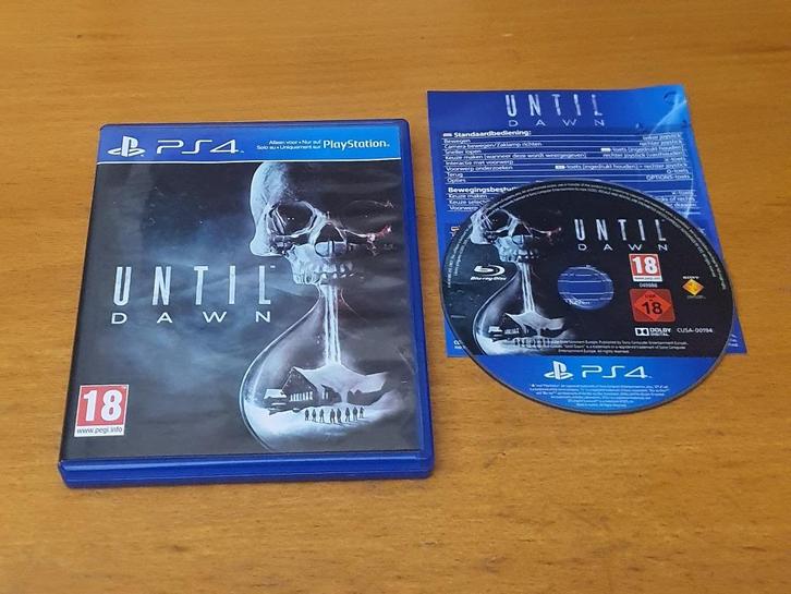 OPRUIMEN | PS4 | UNTIL DAWN, Spelcomputers en Games, Games | Sony PlayStation 4, Gebruikt, Avontuur en Actie, 1 speler, Vanaf 18 jaar