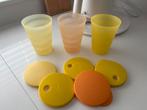 Tupperware bekers, Huis en Inrichting, Keuken | Tupperware, Ophalen of Verzenden, Zo goed als nieuw, Geel, Overige typen