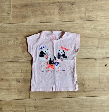 Lichtroze shirt / top met panda's, Name It, maat 92 beschikbaar voor biedingen