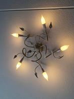 Plafondlamp met kaarslampen, Ophalen, Gebruikt, Metaal, Landelijk