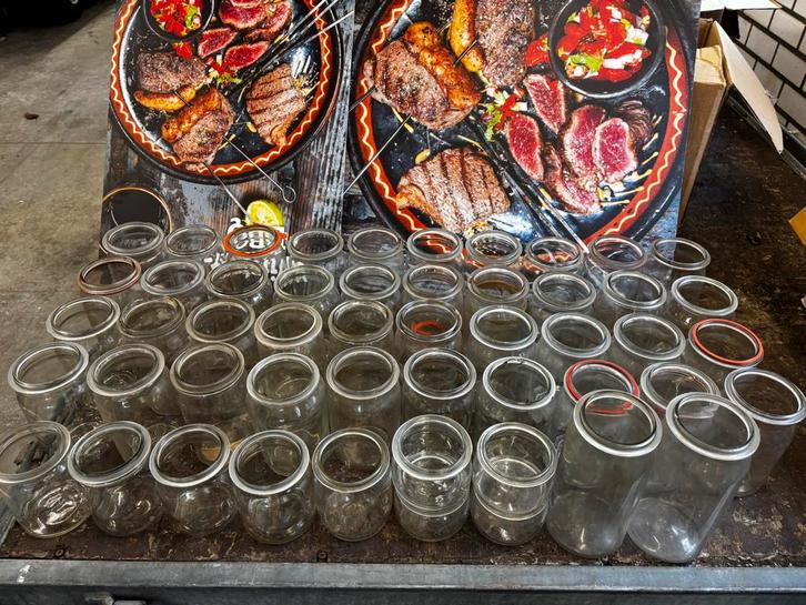 Partij weckpot neutraal bruiloft, Antiek en Kunst, Antiek | Glas en Kristal, Ophalen