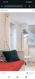 Wit gordijn 180 x 150 ikea met grote ringen deur, Ophalen, Wit, 150 tot 200 cm
