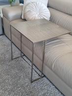 Minotti Leger bijzettafel RVS champagne zilver Plantentafel, Huis en Inrichting, Tafels | Bijzettafels, Ophalen, Minder dan 55 cm