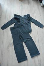 H&M - Grijze glitterset - 98/104, Meisje, H&M, Ophalen of Verzenden, Zo goed als nieuw