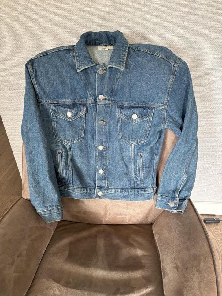 Jeans spijkerjack, Kleding | Dames, Jassen | Zomer, Zo goed als nieuw, Maat 38/40 (M), Blauw, Ophalen of Verzenden