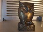 BRONZEN ART DECO UIL in ZEER GOEDE STAAT ( hoog 16 cm ), Ophalen of Verzenden, Brons