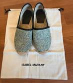 Isabel Marant Canaee Leather-Trimmed Denim Espadrilles mt 38, Isabel Marant, Blauw, Ophalen of Verzenden, Zo goed als nieuw