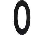 INTERSTEEL Huisnummer 15 cm mat zwart, nummer 0, Huis en Inrichting, Woonaccessoires | Overige, Ophalen of Verzenden, Zo goed als nieuw
