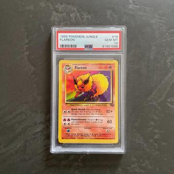 Pokemon Jungle #19 Flareon PSA 10 beschikbaar voor biedingen