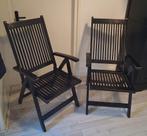 Houten Tuinstoelen - Set van 2, Ophalen, Gebruikt, Hout, Inklapbaar