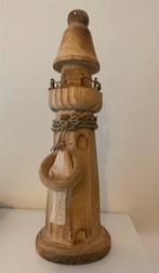 Houten vuurtoren - Decoratie Loods 5, Huis en Inrichting, Woonaccessoires | Overige, Ophalen of Verzenden, Zo goed als nieuw