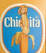 Chiquita Banana Ramos Retro Sexy Pin Up Metalen Wandbord, Verzamelen, Merken en Reclamevoorwerpen, Verzenden, Nieuw, Reclamebord