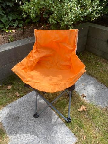 Opvouwbaar campingstoeltje kleuter oranje beschikbaar voor biedingen