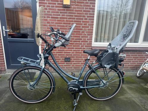 Mooie elektrische mama fiets te koop, Fietsen en Brommers, Elektrische fietsen, Zo goed als nieuw, 50 km per accu of meer, Ophalen