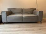 Grijze bank met poef/verlengstuk, Ophalen, Gebruikt, 150 tot 200 cm, Tweepersoons