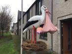 Geboorte ooievaar compleet met paal., Kinderen en Baby's, Ophalen, Zo goed als nieuw