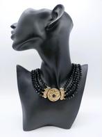 Gitten ketting met zilveren slot, J. den Besten, Schoonhoven, Sieraden, Tassen en Uiterlijk, Antieke sieraden, Verzenden, Zilver