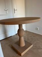 Houten tafel met luxe poot 80 diameter, Huis en Inrichting, Tafels | Eettafels, Ophalen, Zo goed als nieuw, Rond, 50 tot 100 cm