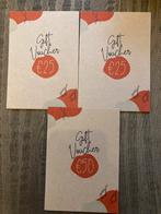 Te koop 3 kadokaarten valentine juwelier, Tickets en Kaartjes, Eén persoon, Cadeaubon, Overige typen