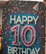 Verjaardagslingers en banner 10 jaar, Ophalen of Verzenden