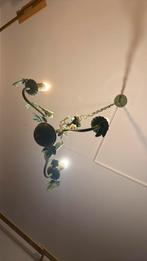 Groene kroonluchter lamp met vogels van Nijhoff, Huis en Inrichting, Ophalen, Gebruikt, Metaal