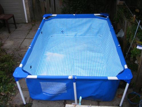Intex framepool zwembad; binnenmaten 220*150*60; opzetbad, Tuin en Terras, Zwembaden, Gebruikt, Opzetzwembad, Minder dan 80 cm