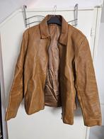 Zara Leren Jas - Bruin - Maat L, zgan, Maat 52/54 (L), Ophalen of Verzenden, Gedragen, Bruin