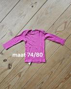 Wolzijde shirtje roze mt 74/80, Meisje, Ophalen of Verzenden, Zo goed als nieuw, Cosilana