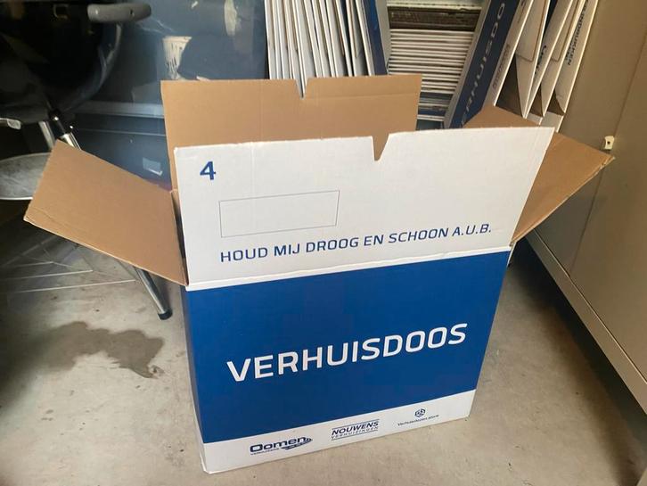 Stevige verhuisdozen - 40 stuks, Doe-het-zelf en Verbouw, Kratten en Dozen, Zo goed als nieuw, Doos, 35 tot 50 cm, Minder dan 40 cm