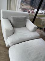 Linteloo fauteuil en poef, Ophalen, Lounge, 75 tot 100 cm, Zo goed als nieuw